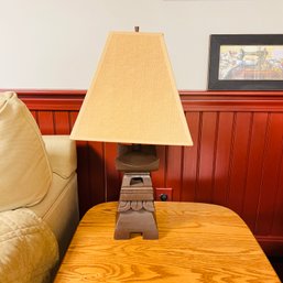 Carved Wooden Lamp No. 1 (Basement)
