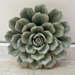 Beautiful Heavy Ceramic Flower Wall Decor (FR)