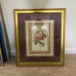 Vintage Decorative Framed Floral Plate (UpBed)