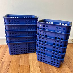 Set Of Blue Storage Tubs (bed1)