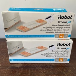 Two Boxes Of 10 IRobot Braava Jet Damp Sweeping Pads (NK)