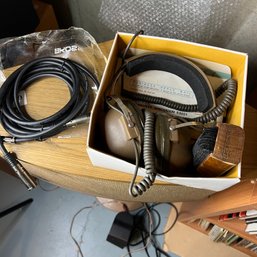 Vintage Koss K-6 Headphones With Miscellaneous Cables (Basement Gym)