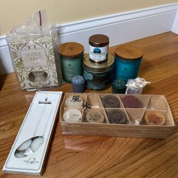 Great Candle Lot Including New Jar Candles, Beeswax & Votives (DR)