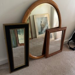 Trio Of Framed Mirrors  (BR1)