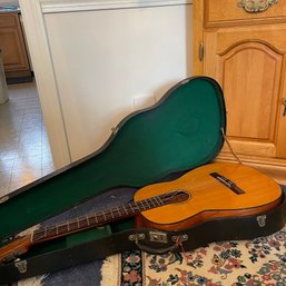 Vintage Guitar In Case (Dining Room)