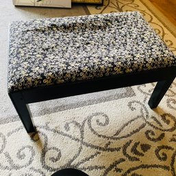 Small Wooden Stool With Cloth Top (Living Room)