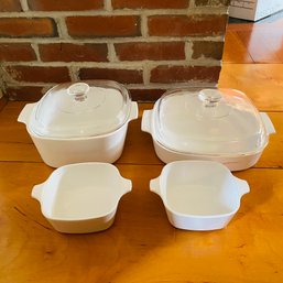 Assorted Corning Ware Casserole Dishes And Crocks (Livingroom 2)