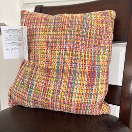 Diane Jackson Cole 16' Rainbow Woven Pillow (HW)