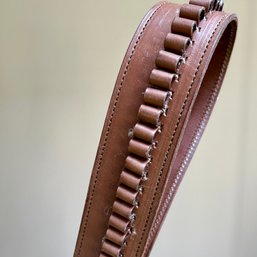 Vintage Leather Mexican Bandolier Belt (Bed1)