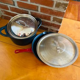 Cast Iron Pan And Pot With Lids (Livingroom 2)
