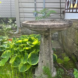 Old Cement Birdbath - See Notes (outside)