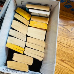 Box Of Miscellaneous Soft Cover Books (Living Room Near Windows)