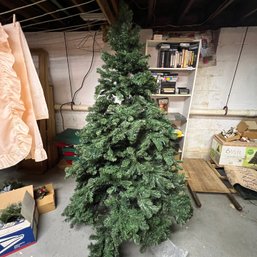 6' Tall Faux Christmas Tree With Colored Lights (basement)