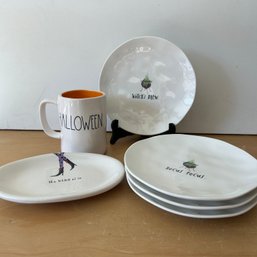 RAE DUNN Collection: Melamine Plates & Ceramic Dish And Mug (KB)