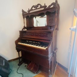 Vintage Farrand Pump Organ (Living Room Near Windows)