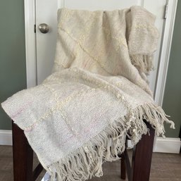 Diane Jackson Cole Mohair Wool Acrylic Throw Blanket (HW)