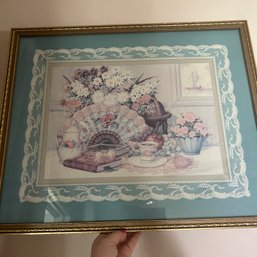 Pair Of Romantic Framed Art Pieces (kitchen)