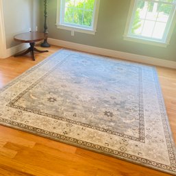 Beautiful Large Airmont Floral Area Rug With Bordered Design (Entry)