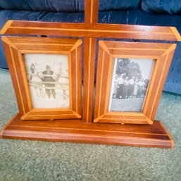 Cute Wooden Picture Holder With Movable Frames (Living Room)
