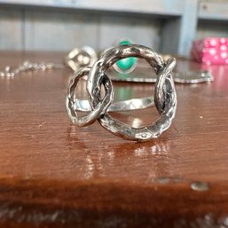 Three STERLING Silver Rings (CN)