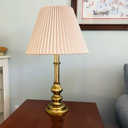 Brass Tone Table Lamp (living Room)