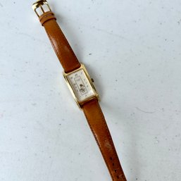 GRUEN Curvex Ladies Wristwatch With Leather Strap