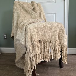 Pair Of Diane Jackson Cole Tan Throw Blankets, Including Luxor (HW)