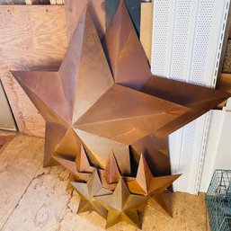 Set Of Assorted Size Decorative Metal Stars (Barn Upstairs)