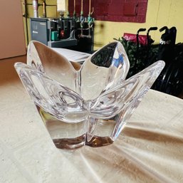 Orrefors Crystal Flower Shaped Dish (Basement)