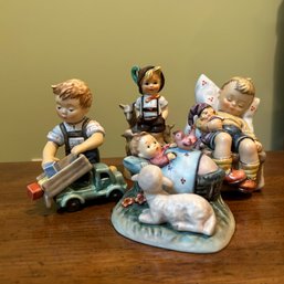 Four Goebel W Germany HUMMEL Figures, Including 'Loads Of Fun' (BR)