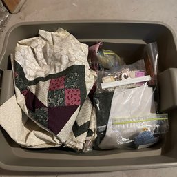 Lot Of Quilting Squares And Other Fabric Pieces (Basement)