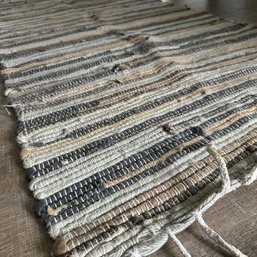 Handmade Rug By Diane Jackson Cole 32' X 70' (AS-IS) 100 Percent Irish Linen Warp & Wool (HW)