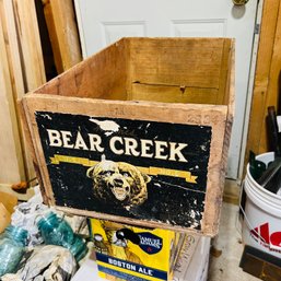 Bear Creek Wooden Crate