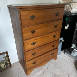 Wooden 5-Drawer Dresser  (BR1)