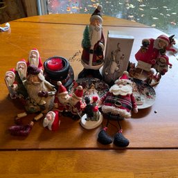 Lot Of Misc Christmas Figurines And Decor (garage)