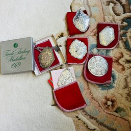 Set Of 6 Vintage Towle Sterling Ornaments (living Room)