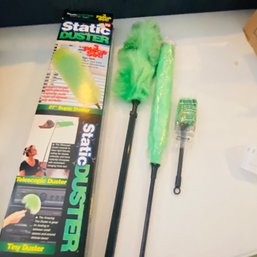 Static Duster Set Of 3 Dusters, 27', 43' Telescopic &  9' Duster (Living Room On Table Left Side)