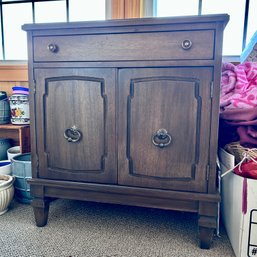 Vintage Wooden Small Cabinet - Some Wear And Tear - Porch