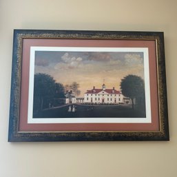Framed Embossed Mount Vernon Art Print (DR)