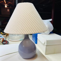 Blue Table Lamp (Basement)