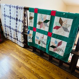 Pair Of Handmade Quilts - As Is (Upstairs)