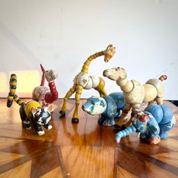 Wow! Incredible Collection Of Rare TWISTUM Wooden Painted Childrens Toy (IS)