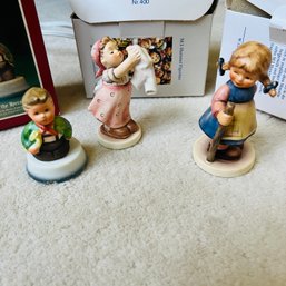 Set Of 3 Vintage Goebel Figures With Boxes (Living Room)