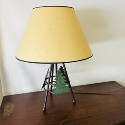 Metal Tree Table Lamp With Shade (LR)