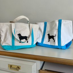 Pair Of THE BLACK DOG Canvas Totes (Office)