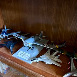 HUGE DIE CAST Fighter Jet Lot, Including Hallmark Legends In Flight Series (office)