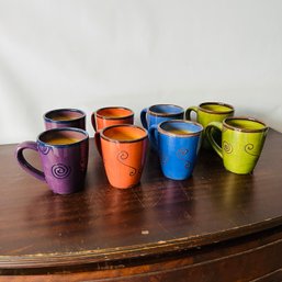 Tabletop Lifestyles 'Ambrosia' Hand Painted Mugs - Set Of 8 (CMH)