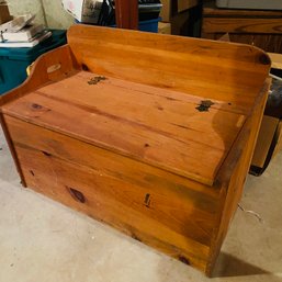 Wood Child's Toy Box Chest Including Contents (BSMT)