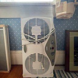 Holmes Dual Blade Twin Window Fan - Untested (LL Bed)