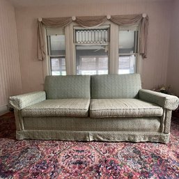 Floral Loveseat With Matching Arm Covers (Up LL)